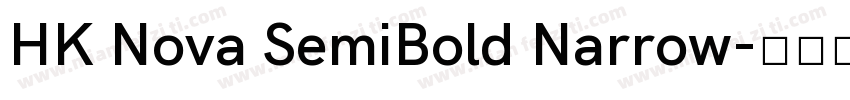 HK Nova SemiBold Narrow字体转换